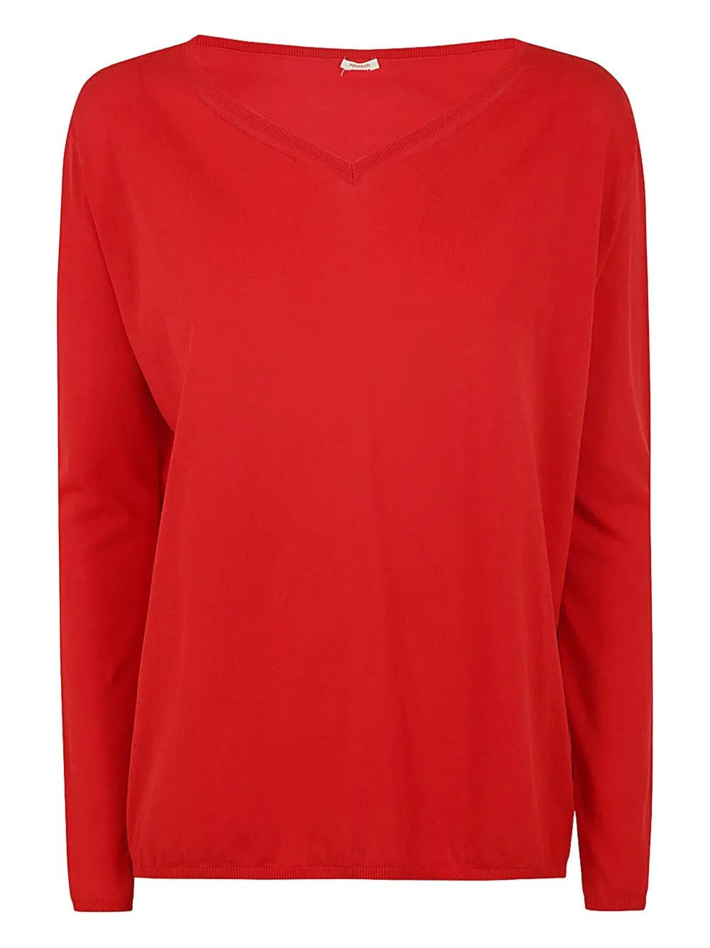 Apuntob Langarmshirt mit V-Ausschnitt | Rot | Image 1