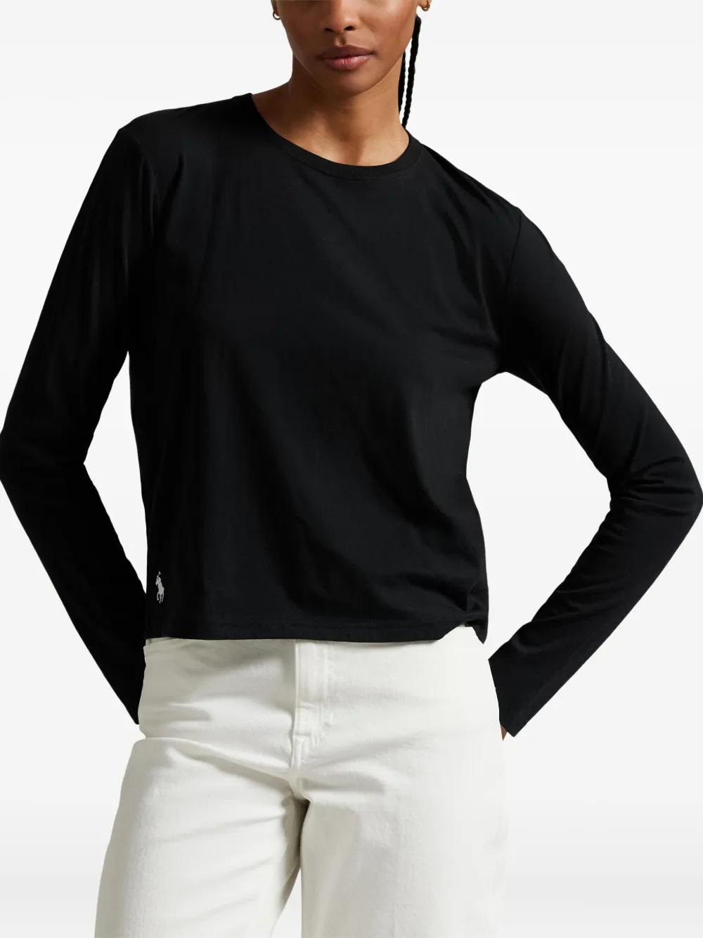 Polo Ralph Lauren T-shirt met lange mouwen Zwart