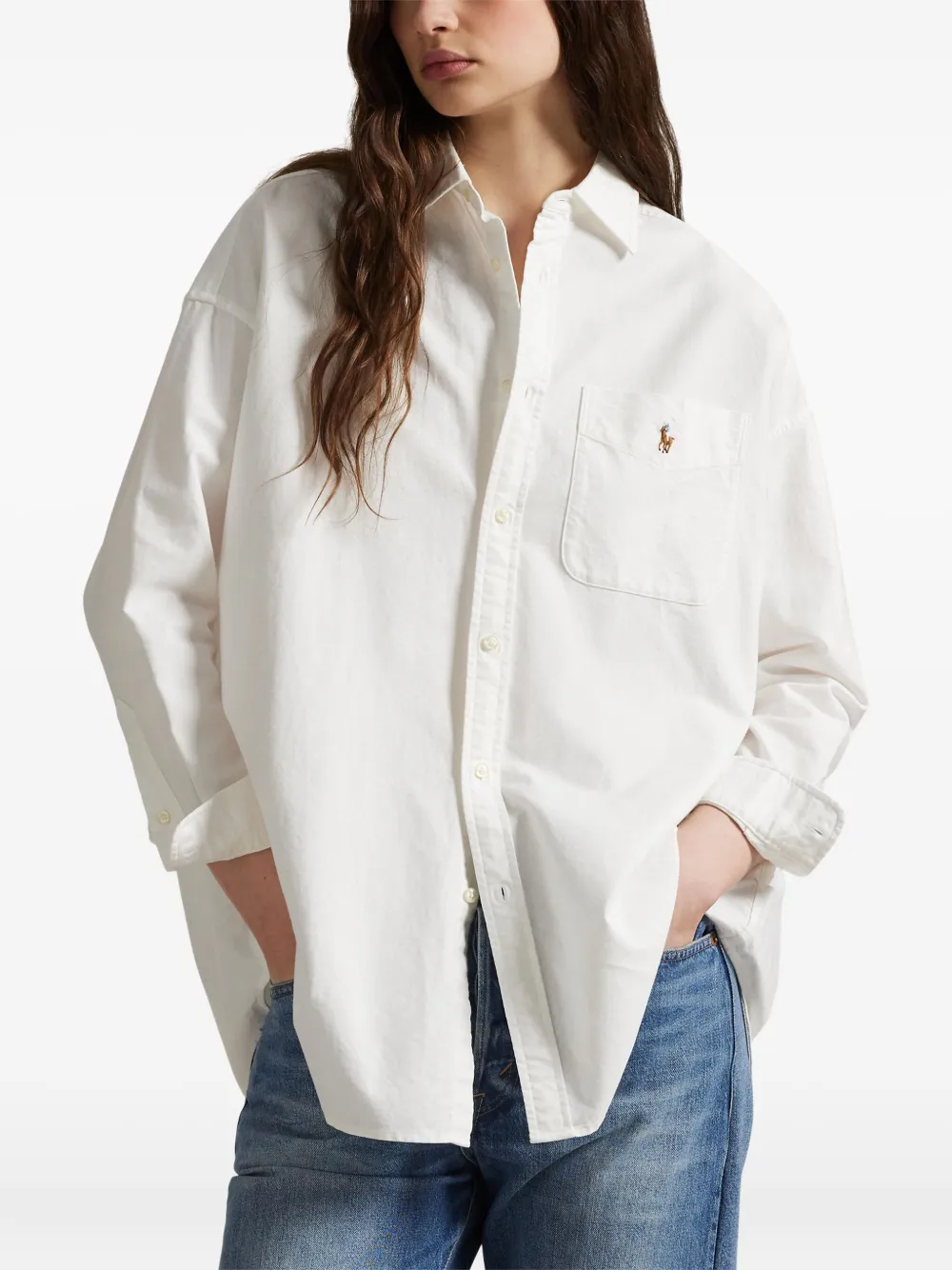 Polo Ralph Lauren Button-down blouse Wit