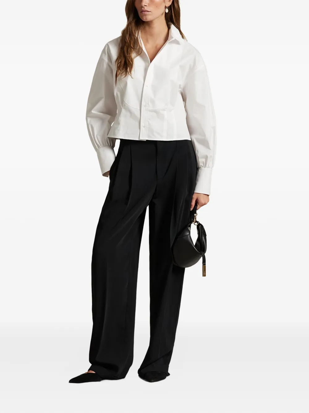 Polo Ralph Lauren Cropped blouse Wit