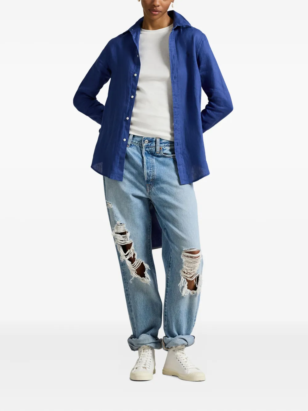 Polo Ralph Lauren Button-up blouse Blauw