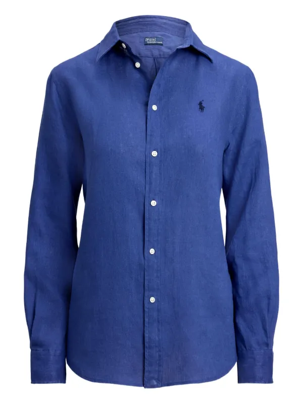 Polo Ralph Lauren ラルフローレン水色ロング　スリーブシャツ長袖 Polo ベア コットン ロングスリーブ Tシャツ