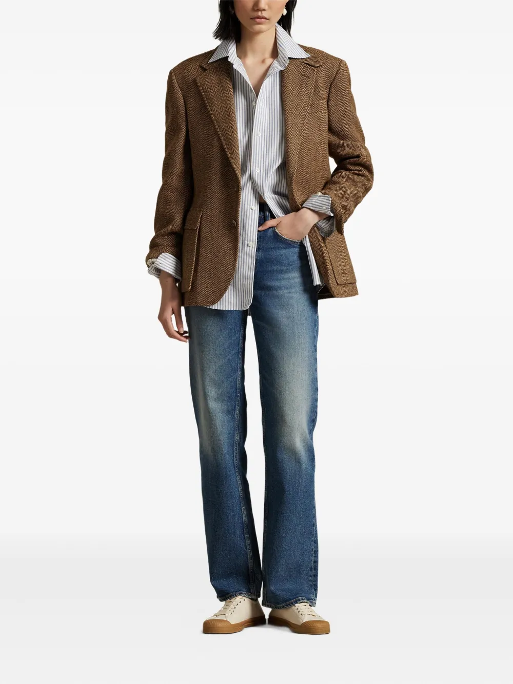 Polo Ralph Lauren Gestreept blouse Wit