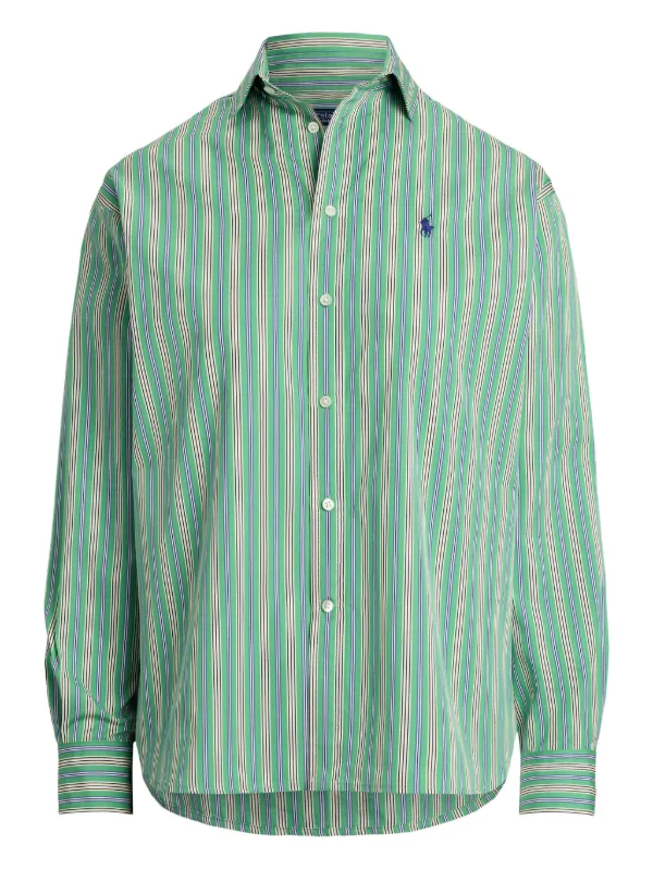 Polo Ralph Lauren ストライプ シャツ | グリーン | FARFETCH JP