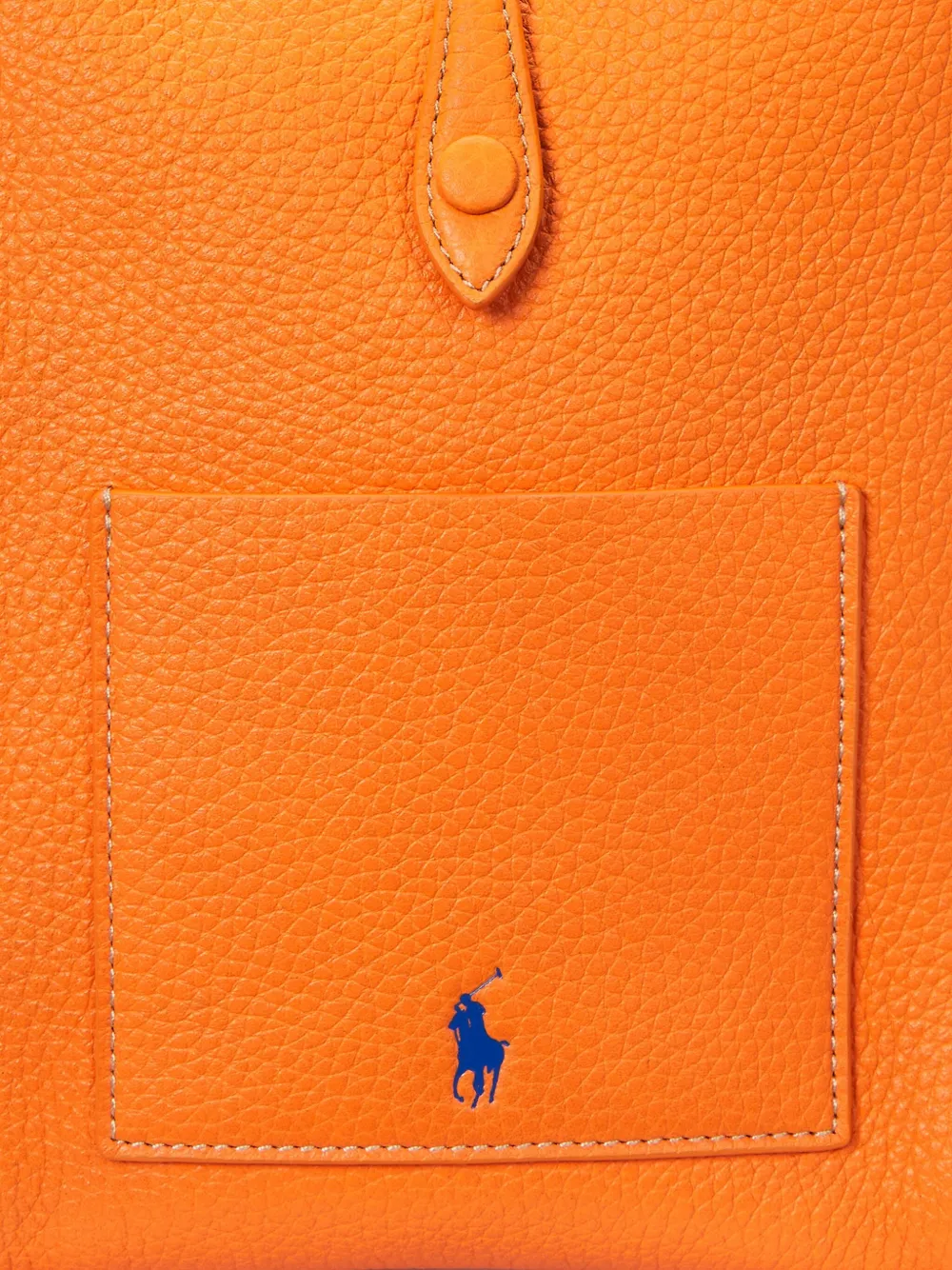 Polo Ralph Lauren Polo Play leren crossbodytas met textuur Oranje