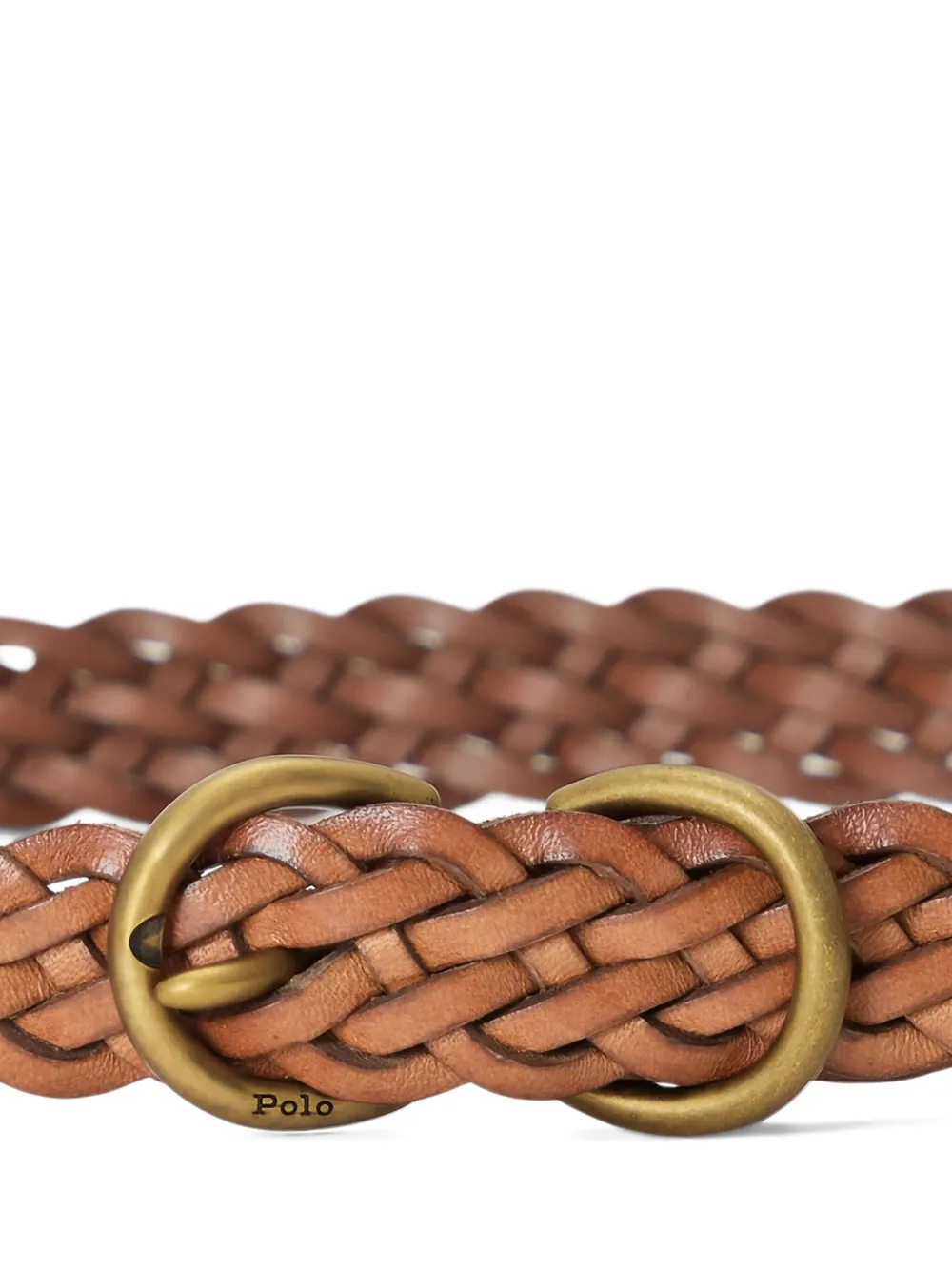 Polo Ralph Lauren Gevlochten riem Bruin