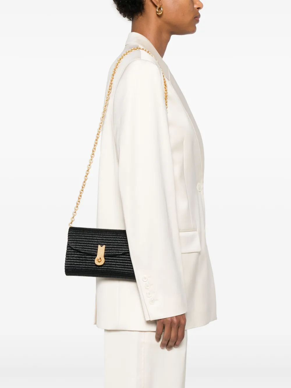 Amato daniele Rieten clutch - Zwart