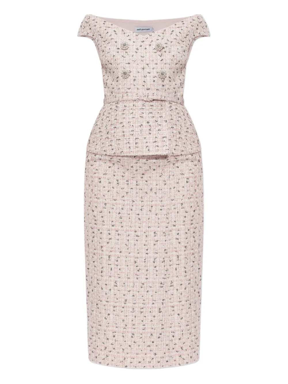 Self-Portrait bouclé midi dress | Day Dresses | Image 2