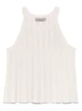 D.Exterior sequinned knit top - Neutrals