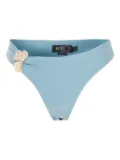 PatBO shell-embellished bikini bottom - Blue