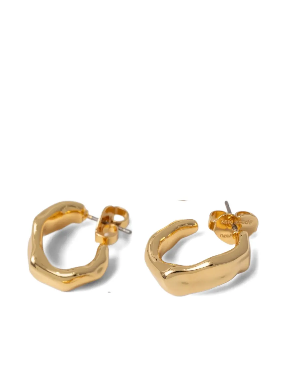 Kate Spade hammered hoop earrings - Oro