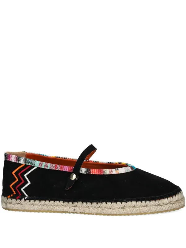 Missoni Zigzag-print Espadrilles in Black