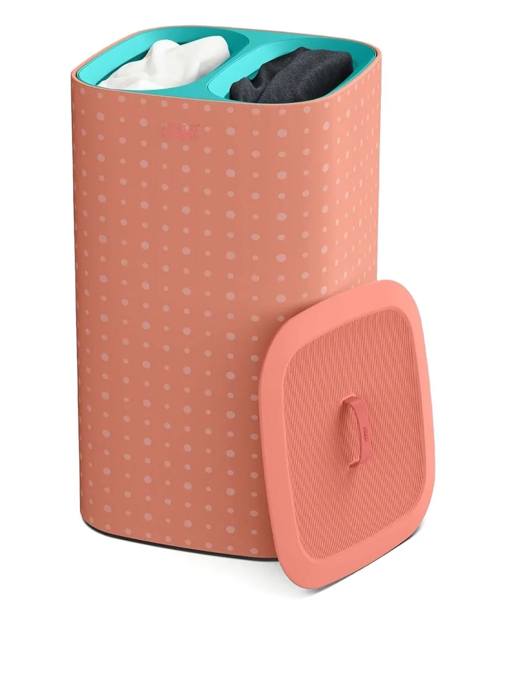 Joseph Joseph Tota Pop polka-dot laundry separation basket (60l) | Orange | Image 1