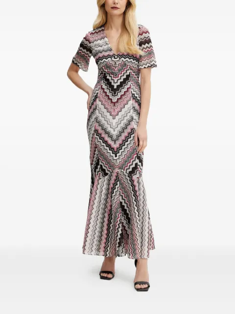 Missoni zigzag-knit fishtail dress