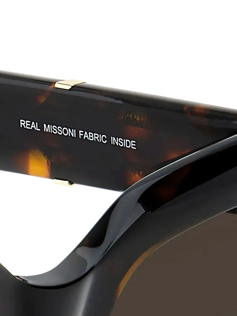 MISSONI EYEWEAR Zonnebril met vierkant montuur Bruin