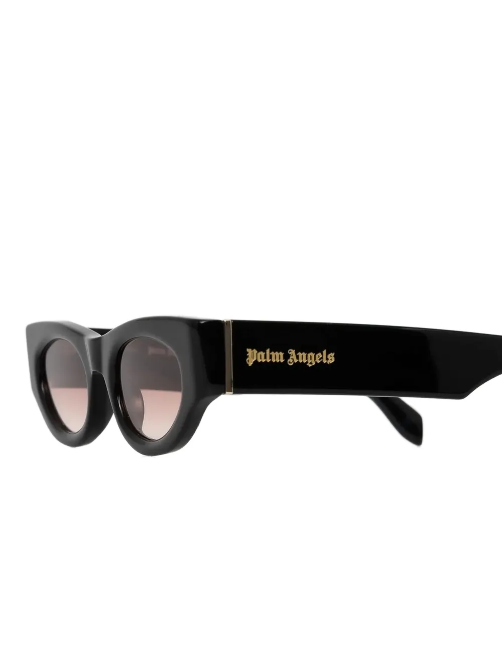 Palm Angels Eyewear Zonnebril met ovalen montuur Zwart