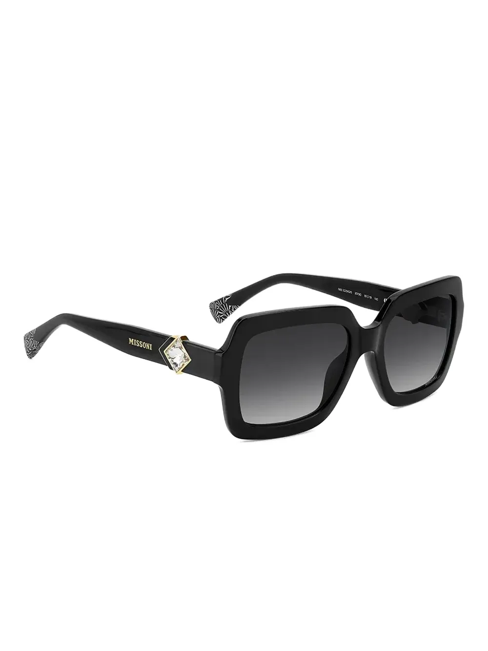MISSONI EYEWEAR Zonnebril met vierkant montuur - Zwart
