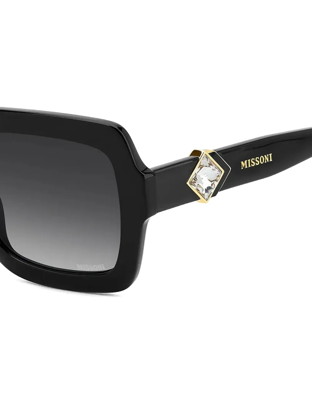 MISSONI EYEWEAR Zonnebril met vierkant montuur Zwart