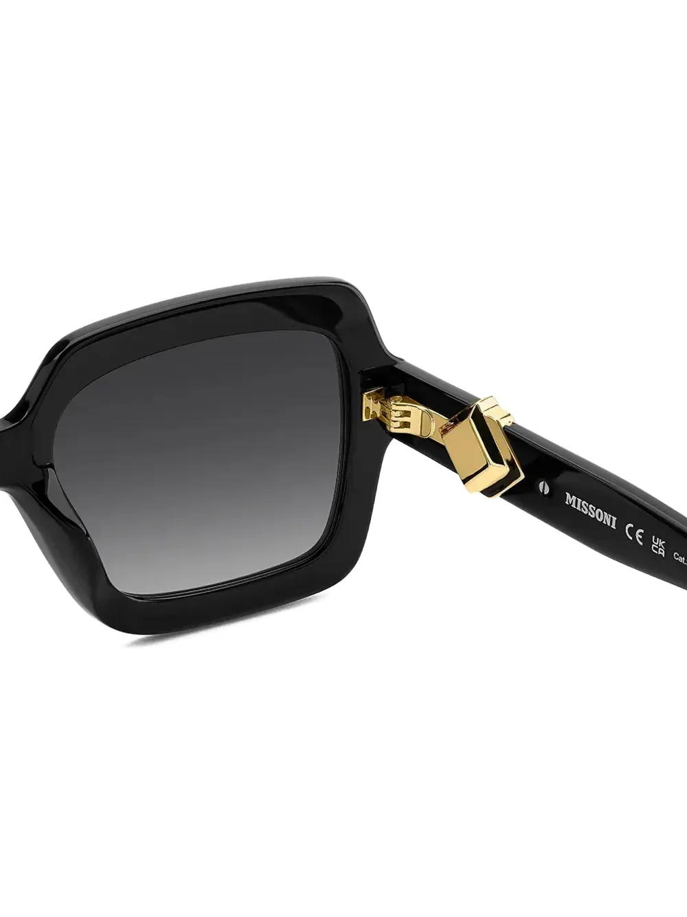 MISSONI EYEWEAR Zonnebril met vierkant montuur Zwart