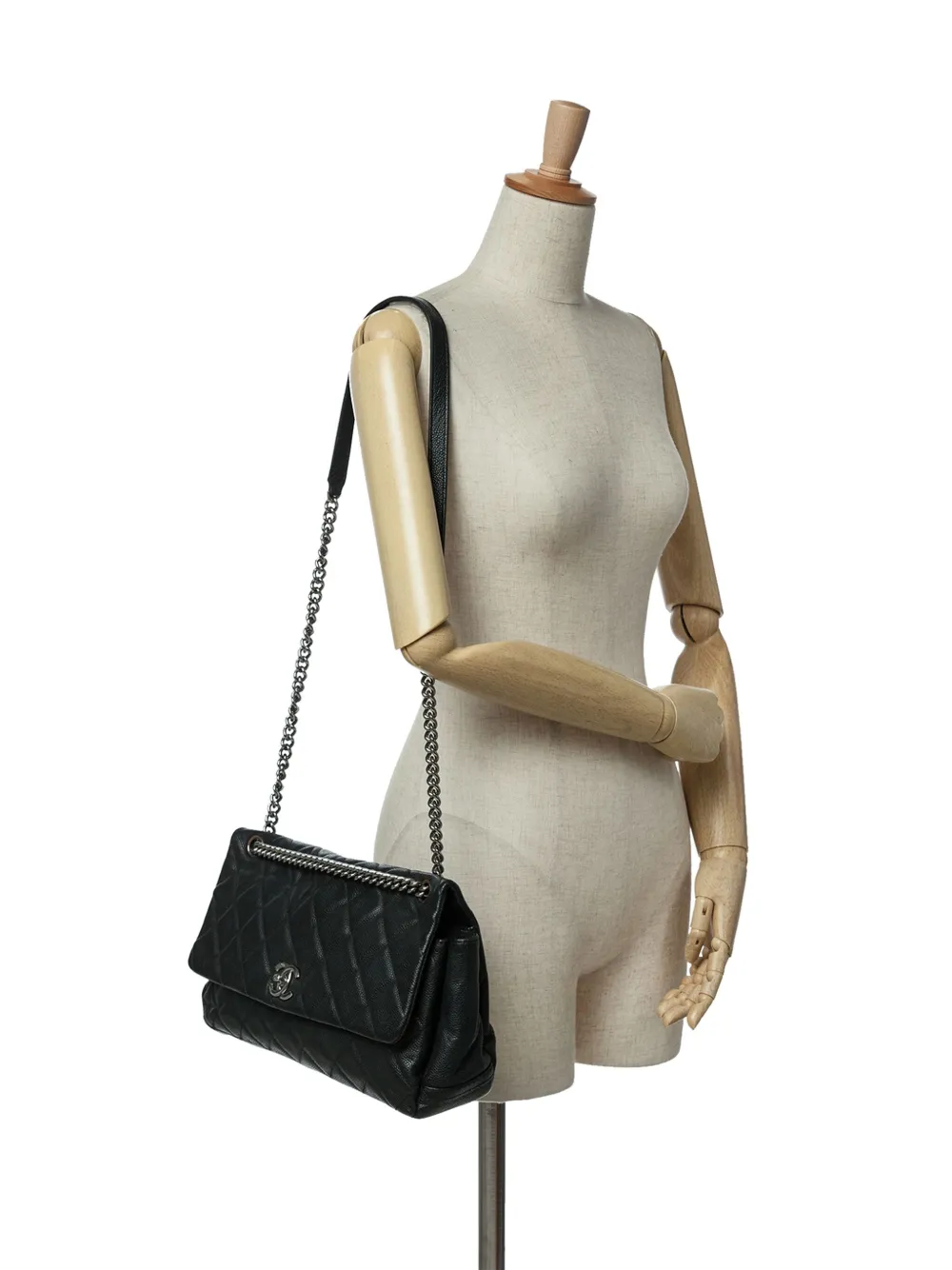 CHANEL Pre-Owned 2012 Quilted Iridescent Caviar Lady Pearly Flap crossbody bag | Pre-Owned | Image 2