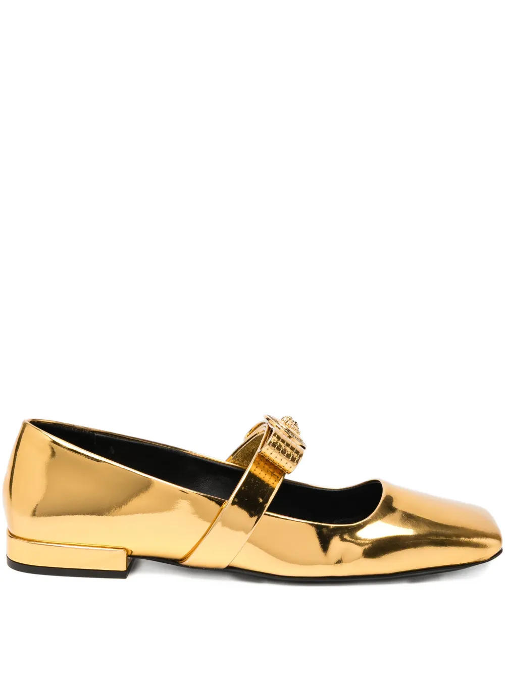 Versace leather flats Goud