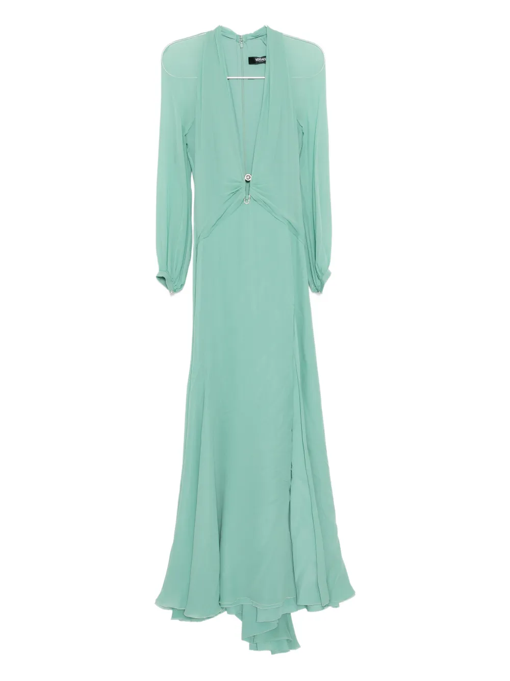 Versace silk georgette gown - Green