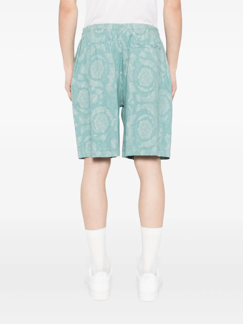 Versace Barocco chambray shorts Groen