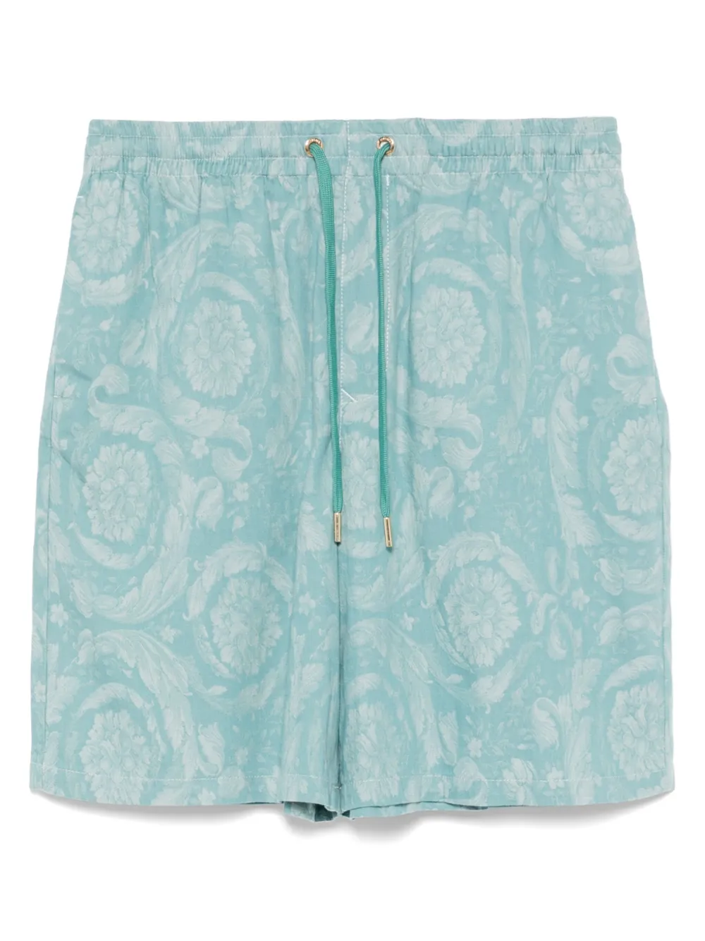 Versace Barocco chambray shorts Groen