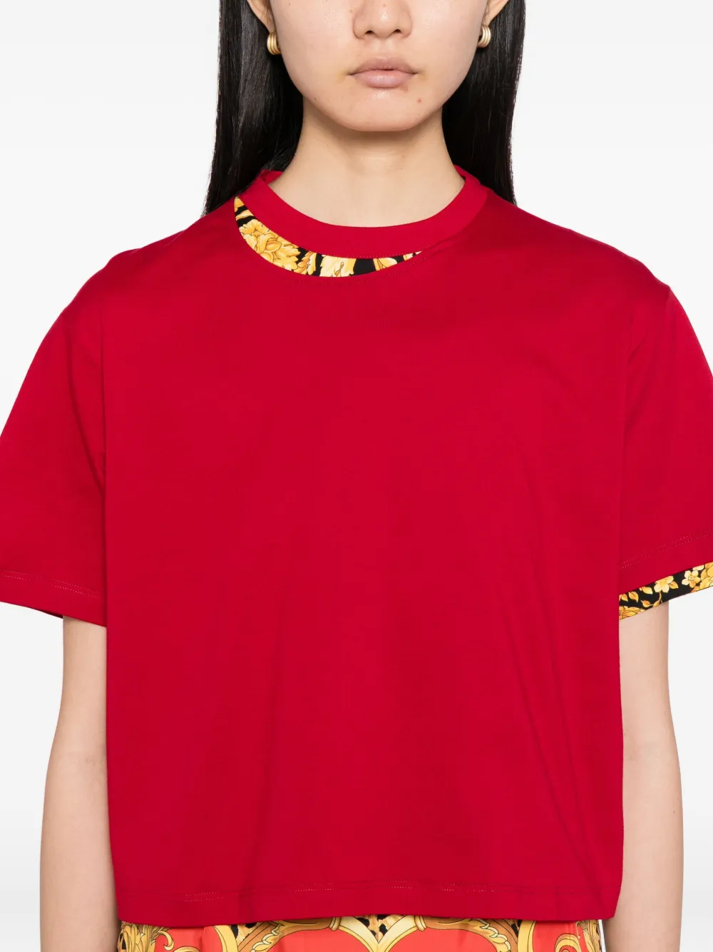 Versace Short-sleeved T-shirt In Red