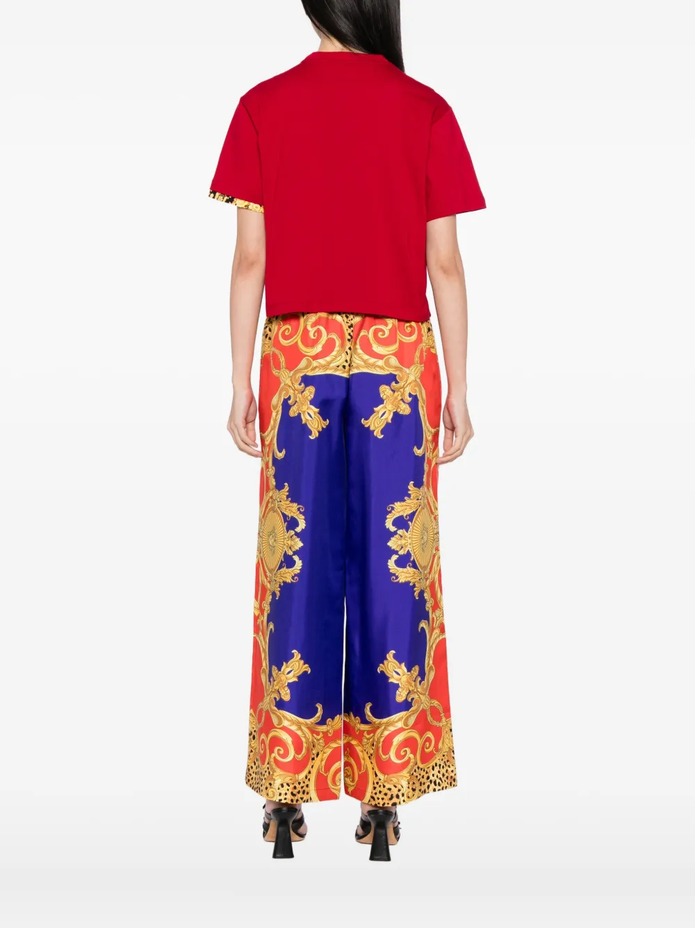 Versace Short-sleeved T-shirt In Red