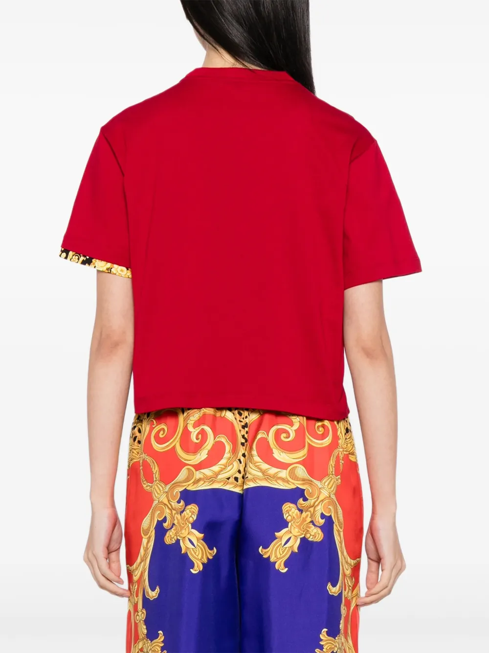 Versace T-shirt met ronde hals Rood