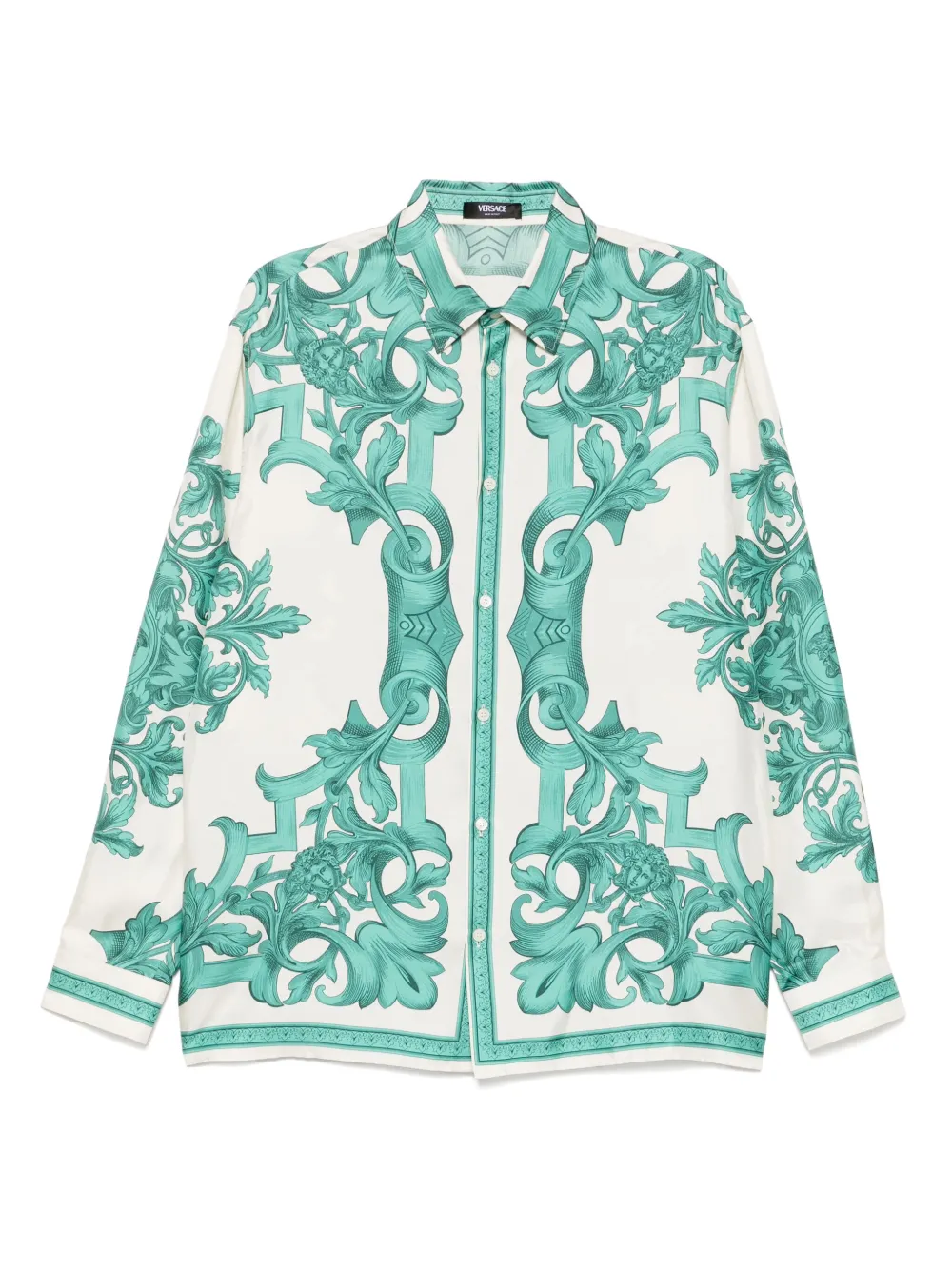 Versace Overhemd met grafische print Groen
