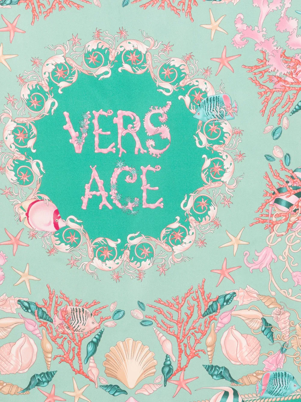 Versace Underwater Barocco sjaal - Groen