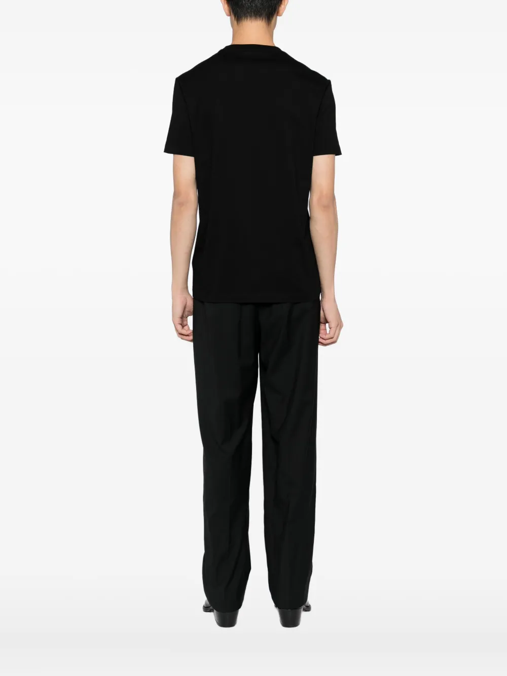 Versace crystal-embellishment T-shirt Zwart