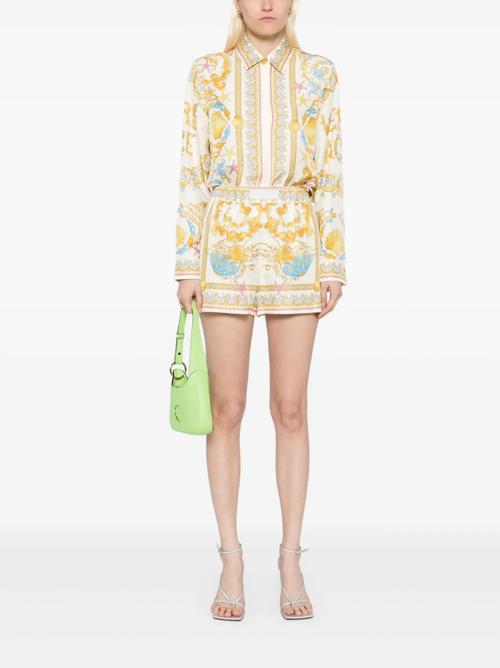 Versace Underwater Barocco blouse - Geel