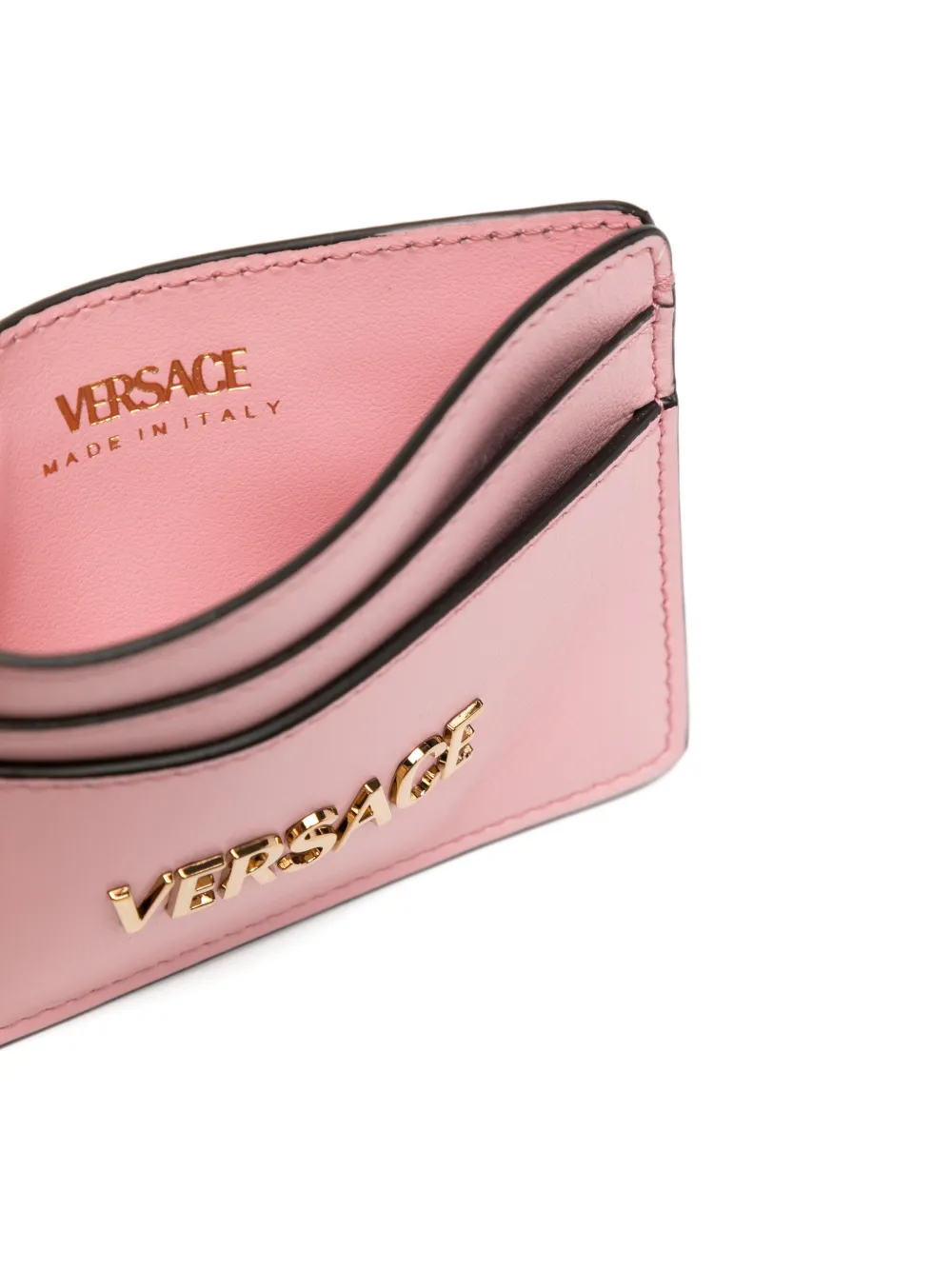 Versace Pasjeshouder met logo-label Roze