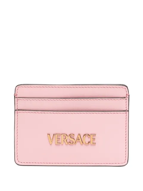 Versace logo-tag card holder