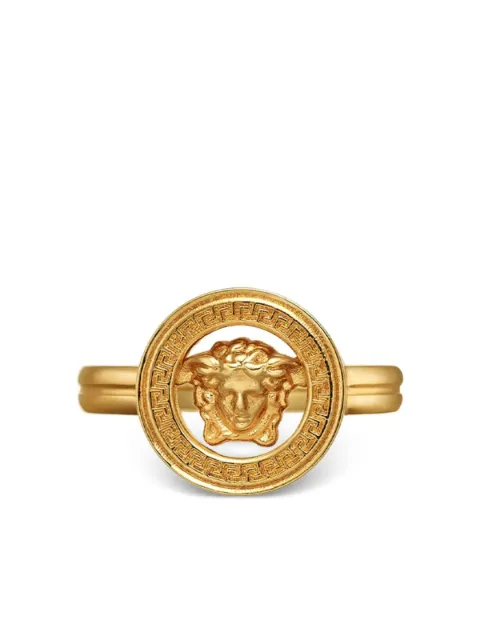 Versace gold embellished ring