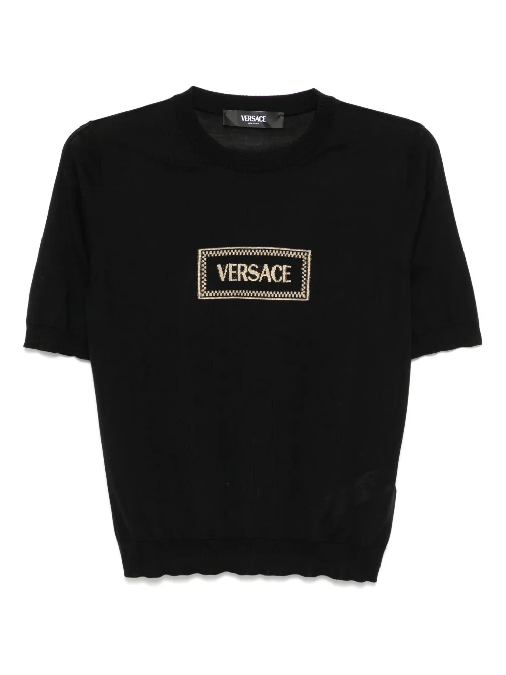 Versace Top met korte mouwen Zwart