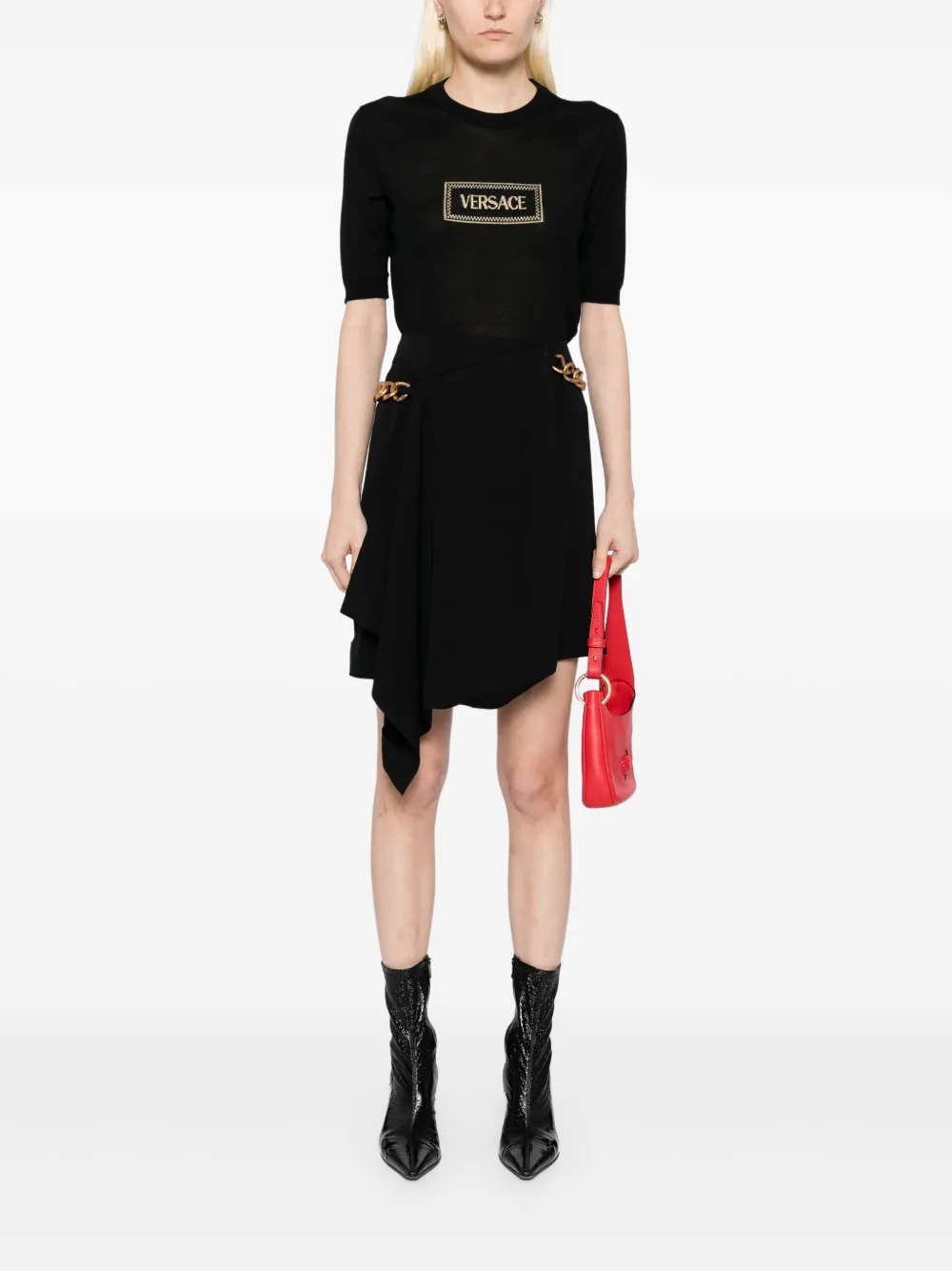 Versace Top met korte mouwen Zwart