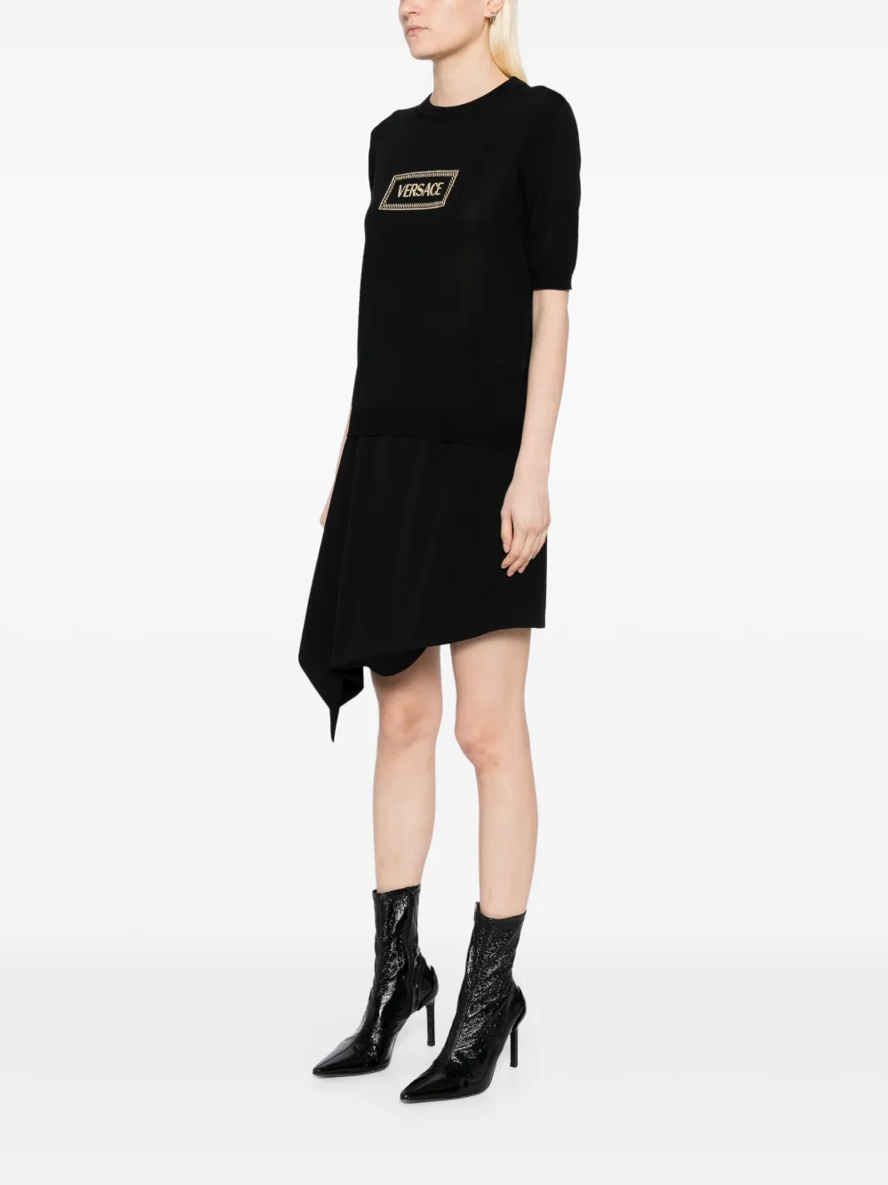 Versace Top met korte mouwen Zwart
