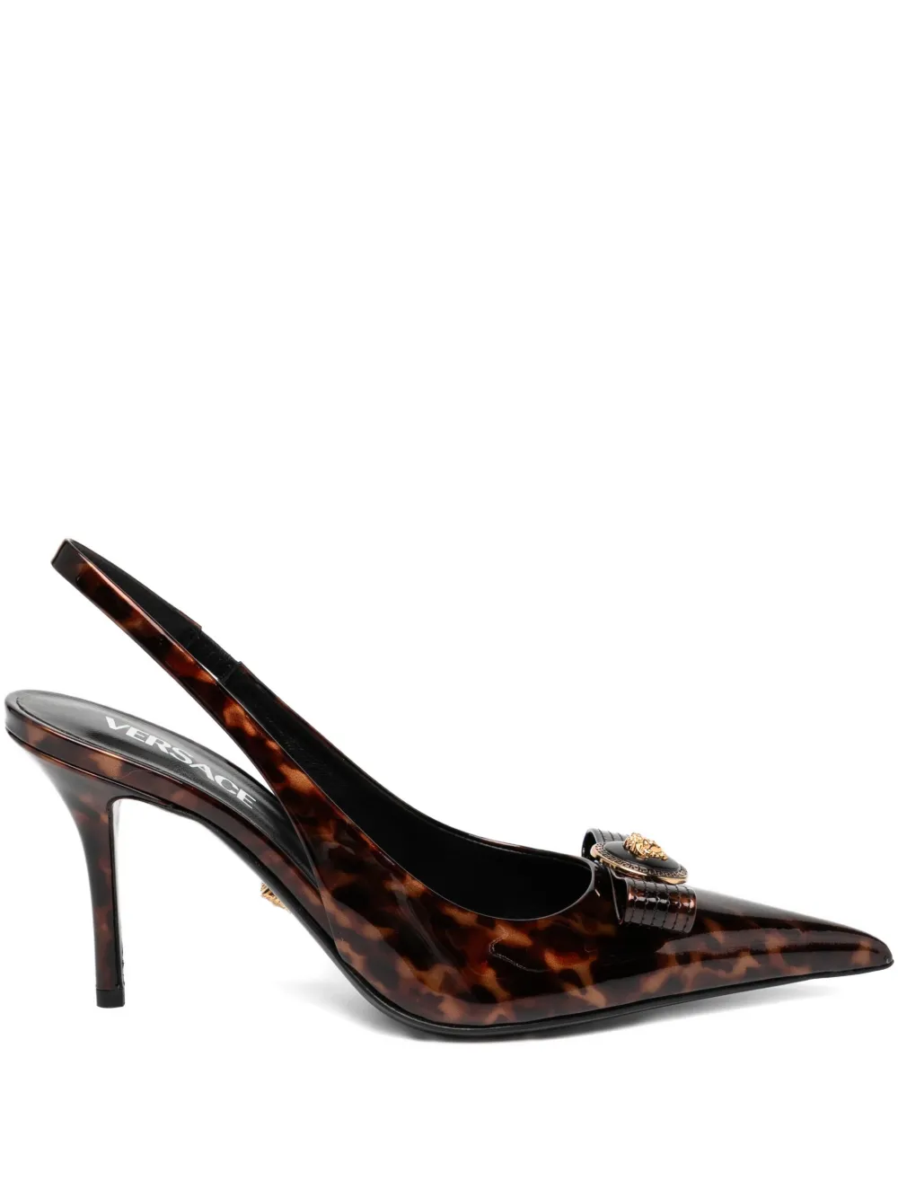 Versace 85mm Gianni pumps Brown