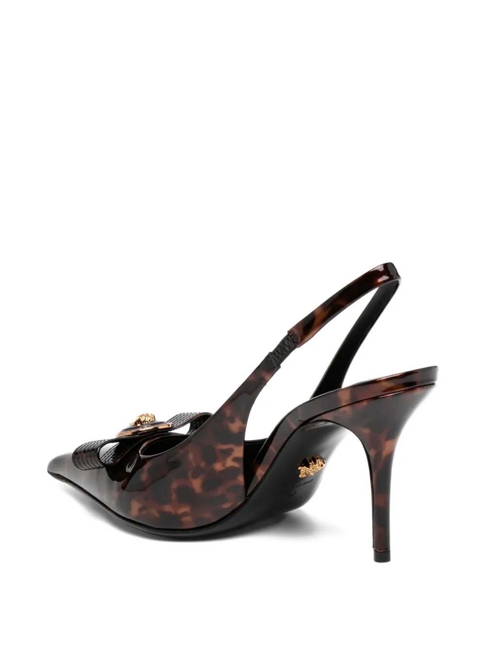 Versace 85mm Gianni pumps Brown