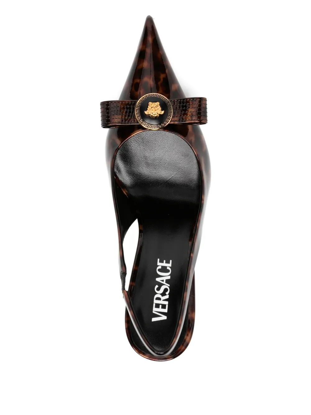 Versace 85mm Gianni pumps Brown
