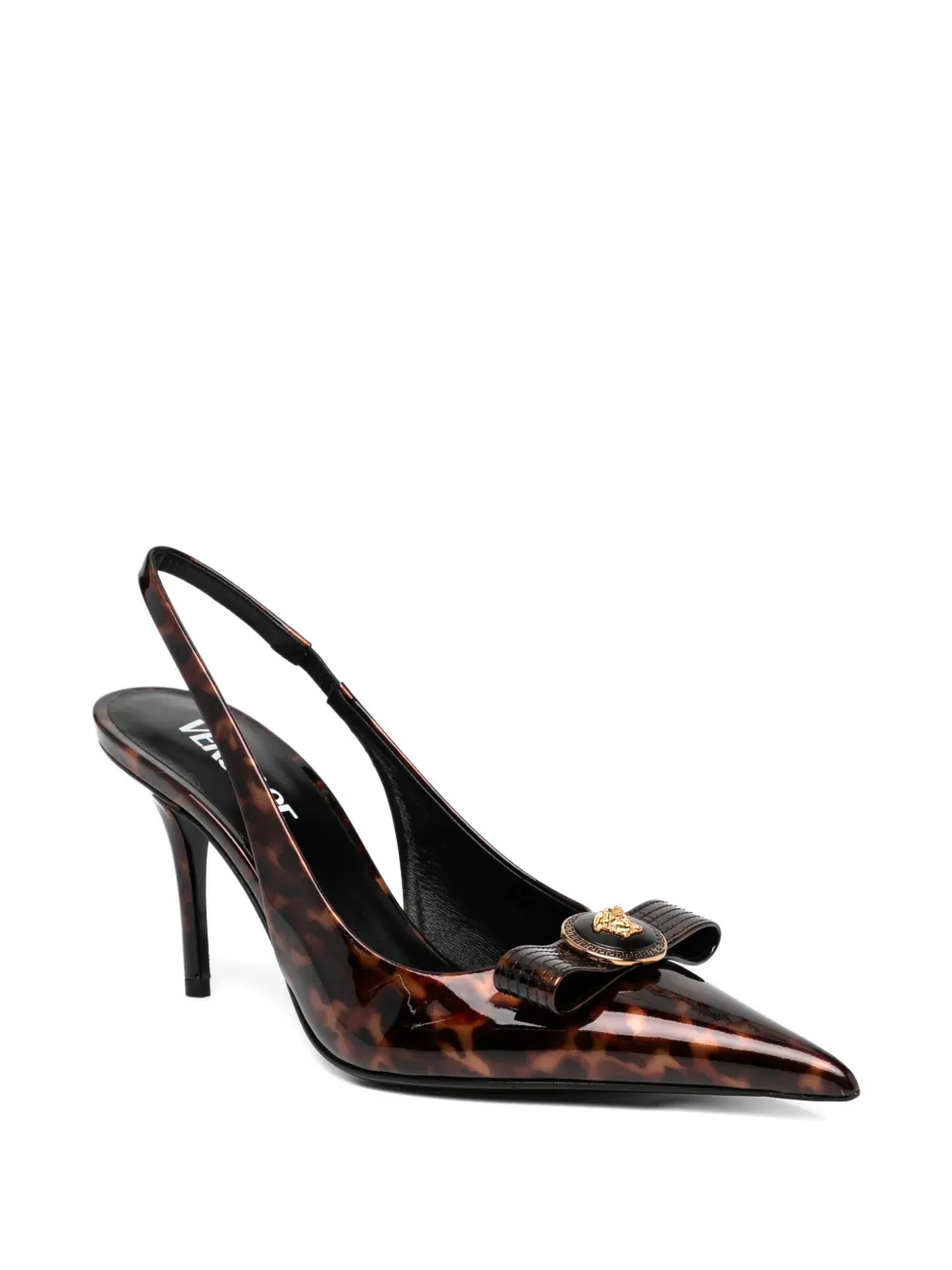 Versace 85mm Gianni pumps Brown