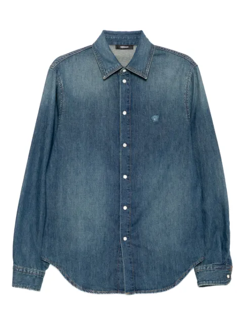 Versace embroidered-logo shirt