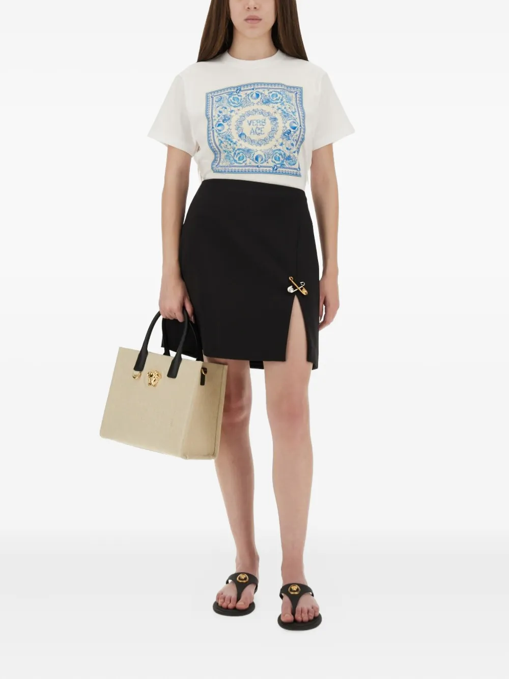 Versace square-print T-shirt | T-Shirts & Jersey Shirts | Image 2