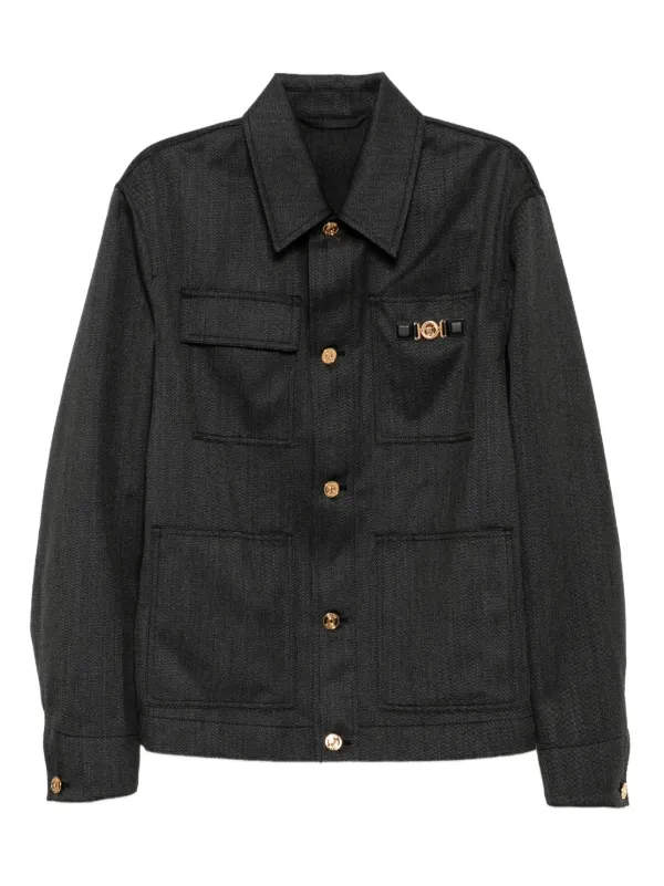 Versace ウール ジャケット | グレー | FARFETCH JP