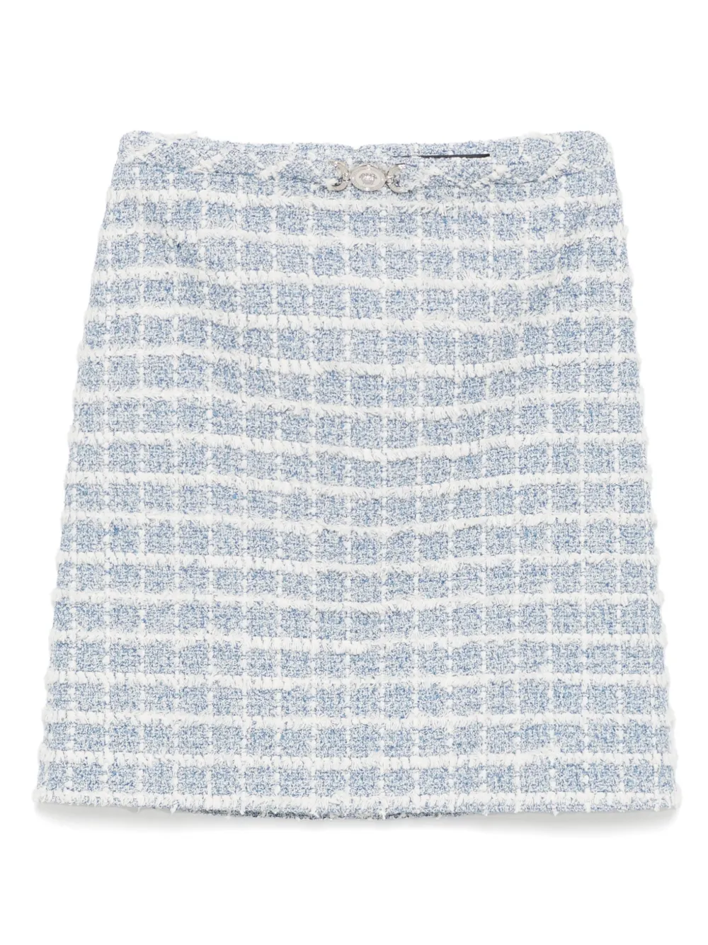 Versace Tweed A-lijn mini-rok Blauw