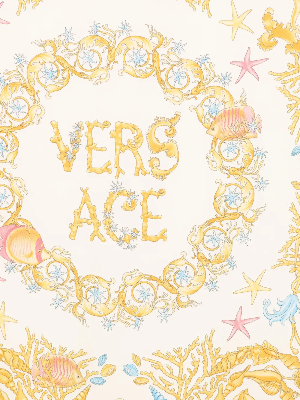 Versace Underwater Barocco sjaal - Geel